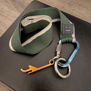 Acne Studios Face Patch Lanyard Carabiner Keyring